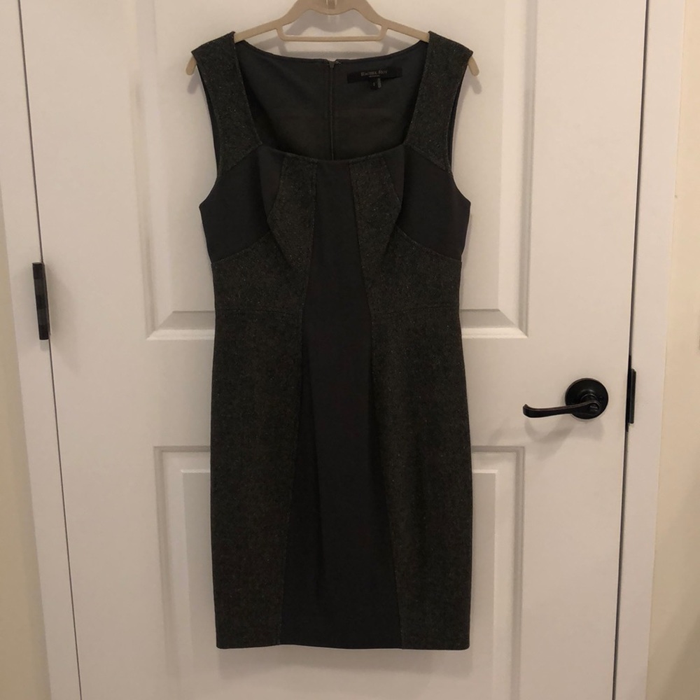Rachel Roy Signature green tweed wool dress. Sz 6